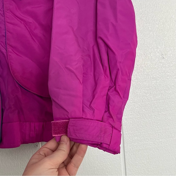 Vintage Women's 90s Columbia Powder Keg Ski Coat Bright Pink Purple Teal Small - Picture 5 of 16